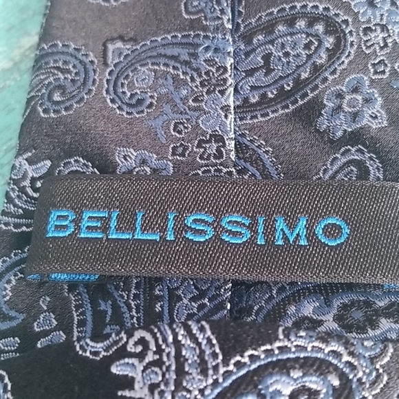 Bellissimo Blue Paisley Tie - Picture 2 of 3